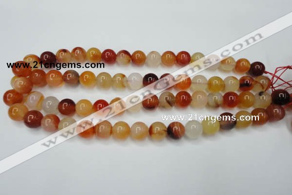 CAG2375 15.5 inches 12mm round red agate beads wholesale