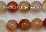 CAG2376 15.5 inches 14mm round red agate beads wholesale