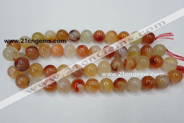 CAG2377 15.5 inches 16mm round red agate beads wholesale