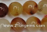 CAG2378 15.5 inches 18mm round red agate beads wholesale