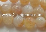 CAG240 15.5 inches 14mm round dragon veins agate gemstone beads