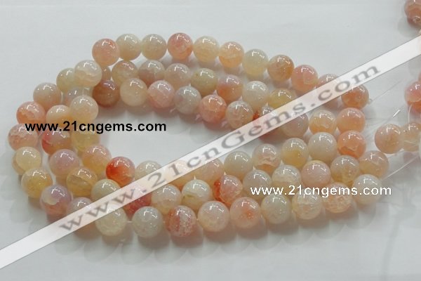 CAG241 15.5 inches 16mm round dragon veins agate gemstone beads