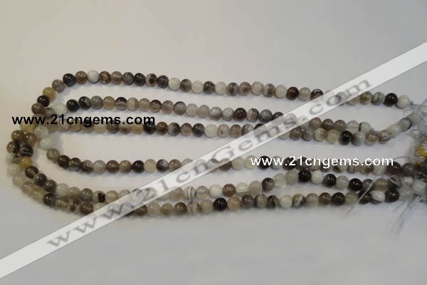 CAG2411 15.5 inches 6mm round Chinese botswana agate beads