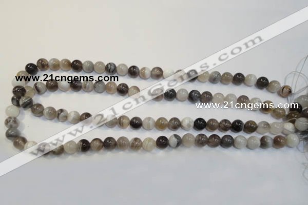 CAG2412 15.5 inches 8mm round Chinese botswana agate beads