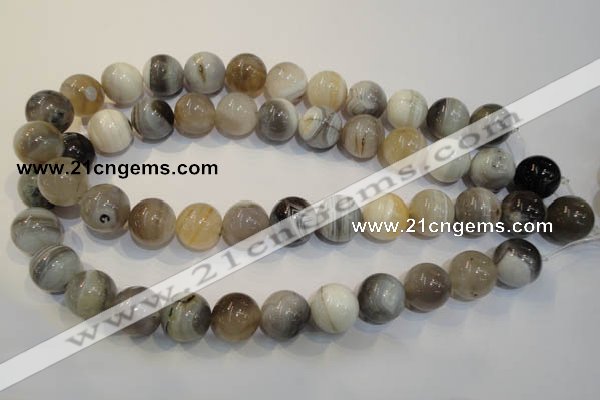 CAG2416 15.5 inches 16mm round Chinese botswana agate beads