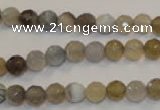 CAG2421 15.5 inches 6mm faceted round Chinese botswana agate beads