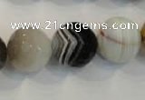 CAG2426 15.5 inches 16mm faceted round Chinese botswana agate beads