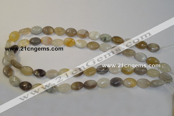 CAG2442 15.5 inches 10*14mm oval Chinese botswana agate beads