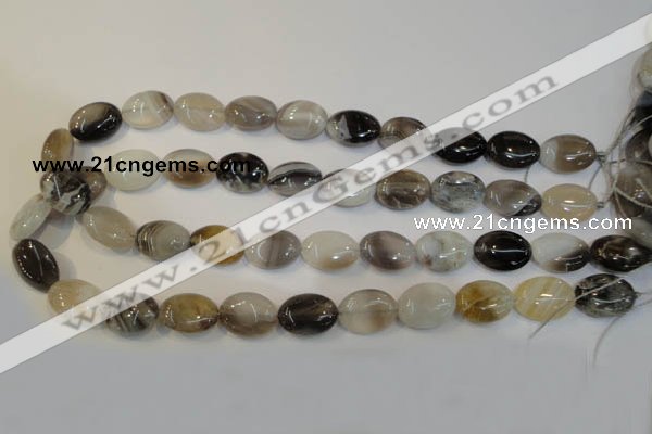 CAG2444 15.5 inches 13*18mm oval Chinese botswana agate beads