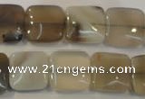 CAG2450 15.5 inches 14*14mm square Chinese botswana agate beads