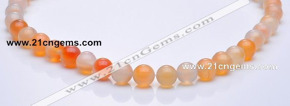 CAG264 10mm round agate gemstone beads Wholesale