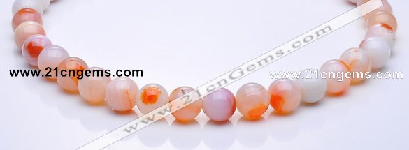 CAG265 15 inch 12mm round agate gemstone beads Wholesale