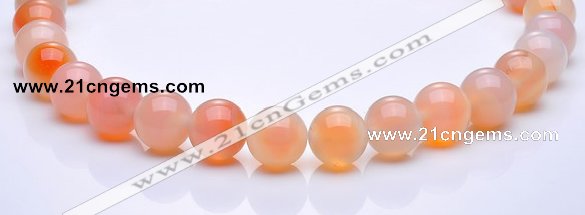 CAG267 14mm round agate gemstone beads Wholesale