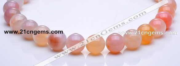 CAG268 16mm round agate gemstone beads Wholesale