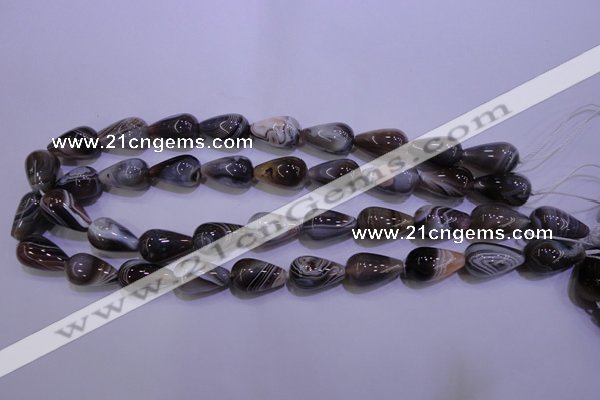 CAG2761 15.5 inches 12*20mm teardrop botswana agate beads wholesale