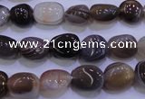 CAG2771 15.5 inches 8*12mm nuggets botswana agate beads wholesale