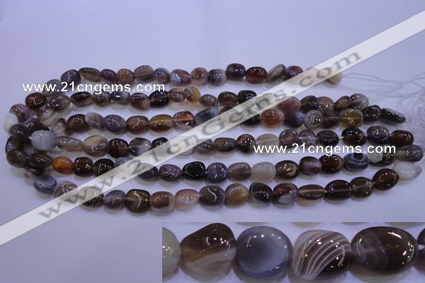 CAG2771 15.5 inches 8*12mm nuggets botswana agate beads wholesale