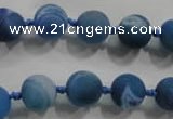 CAG2801 15.5 inches 10mm round matte druzy agate beads whholesale