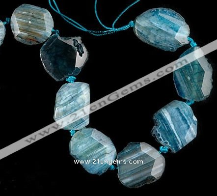 CAG328 16 inch nugget shape rough agate gemstone beads Wholesale