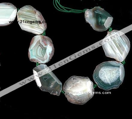 CAG329 rough agate nugget shape  gemstone beads Wholesale