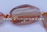 CAG332 rough agate nugget shape gemstone beads Wholesale