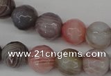 CAG3595 15.5 inches 8mm - 17mm faceted round botswana agate beads