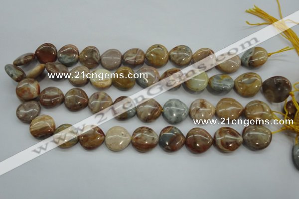 CAG3598 15.5 inches 18*18mm heart Morocco agate beads wholesale