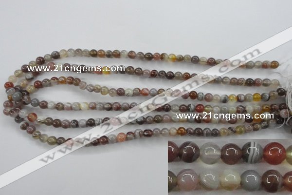 CAG3681 15.5 inches 6mm round botswana agate beads wholesale