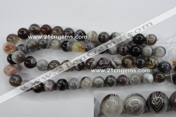 CAG3685 15.5 inches 14mm round botswana agate beads wholesale