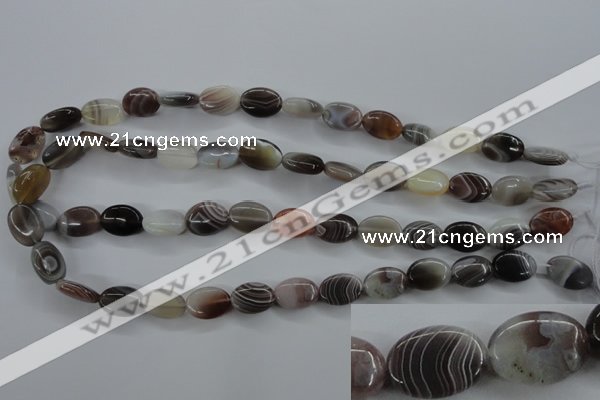 CAG3721 15.5 inches 10*14mm oval botswana agate beads wholesale