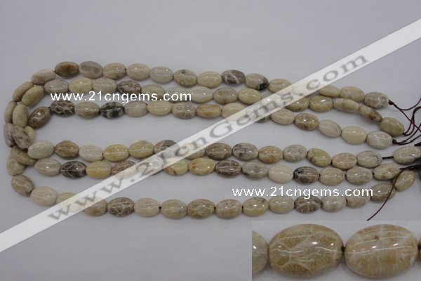 CAG3901 15.5 inches 8*12mm oval chrysanthemum agate beads