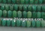 CAG3911 15.5 inches 2.5*4mm faceted rondelle green grass agate beads