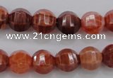 CAG4170 15.5 inches 12mm pumpkin natural fire agate beads