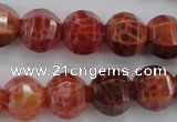 CAG4171 15.5 inches 14mm pumpkin natural fire agate beads