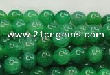 CAG420 15.5 inches 10mm round green agate beads Wholesale