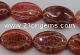 CAG4216 15.5 inches 18*25mm oval natural fire agate beads