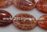 CAG4217 15.5 inches 22*30mm oval natural fire agate beads