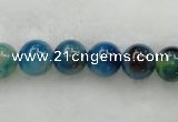 CAG423 15.5 inches 12mm round blue agate beads Wholesale