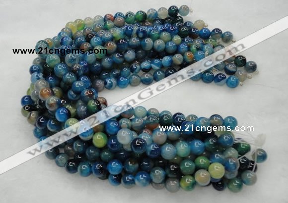 CAG423 15.5 inches 12mm round blue agate beads Wholesale