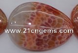 CAG4234 15.5 inches 35*48mm - 37*53mm freeform natural fire agate beads