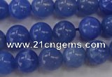 CAG4301 15.5 inches 6mm round dyed blue fire agate beads