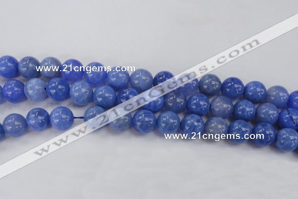 CAG4303 15.5 inches 10mm round dyed blue fire agate beads