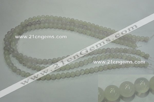 CAG4341 15.5 inches 6mm round white agate beads wholesale