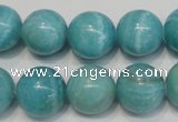 CAG4405 15.5 inches 14mm round dyed blue lace agate beads