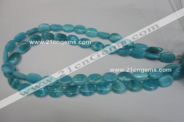 CAG4412 15.5 inches 12*16mm oval dyed blue lace agate beads