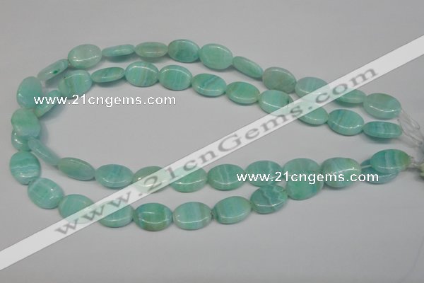 CAG4414 15.5 inches 13*18mm oval dyed blue lace agate beads