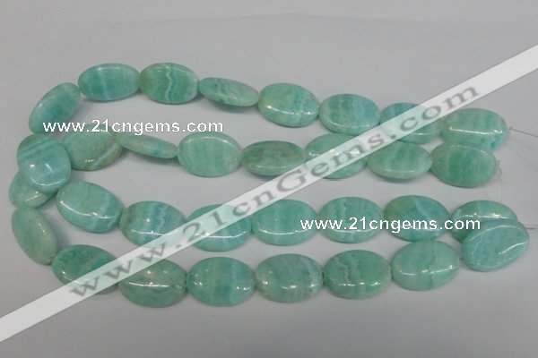 CAG4415 15.5 inches 18*25mm oval dyed blue lace agate beads