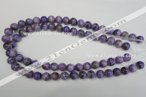 CAG4434 15.5 inches 12mm round dyed blue lace agate beads