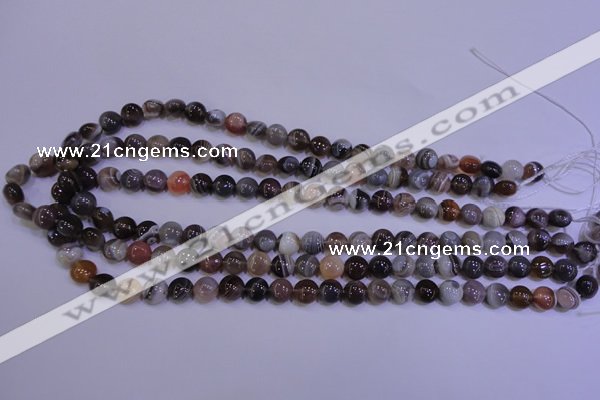 CAG4440 15.5 inches 8mm flat round botswana agate beads wholesale