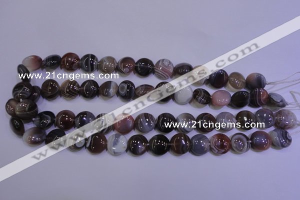 CAG4443 15.5 inches 14mm flat round botswana agate beads wholesale